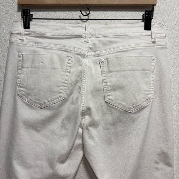 J Jill Denim Authentic Fit Slim Ankle White Jeans 6 - Picture 6 of 15